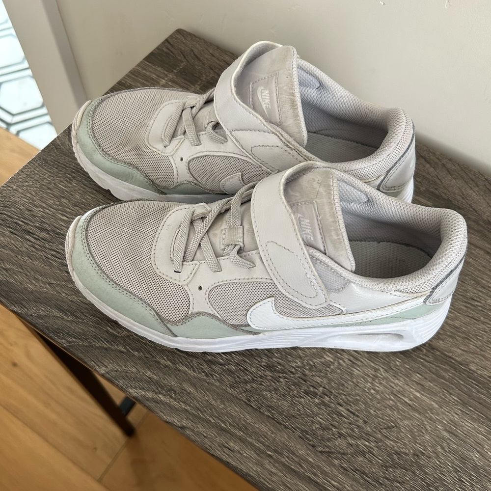 Nike Kids Gray and White Sneakers